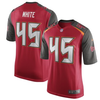 Men's Tampa Bay Buccaneers #45 Devin White Red NFL Game Jersey